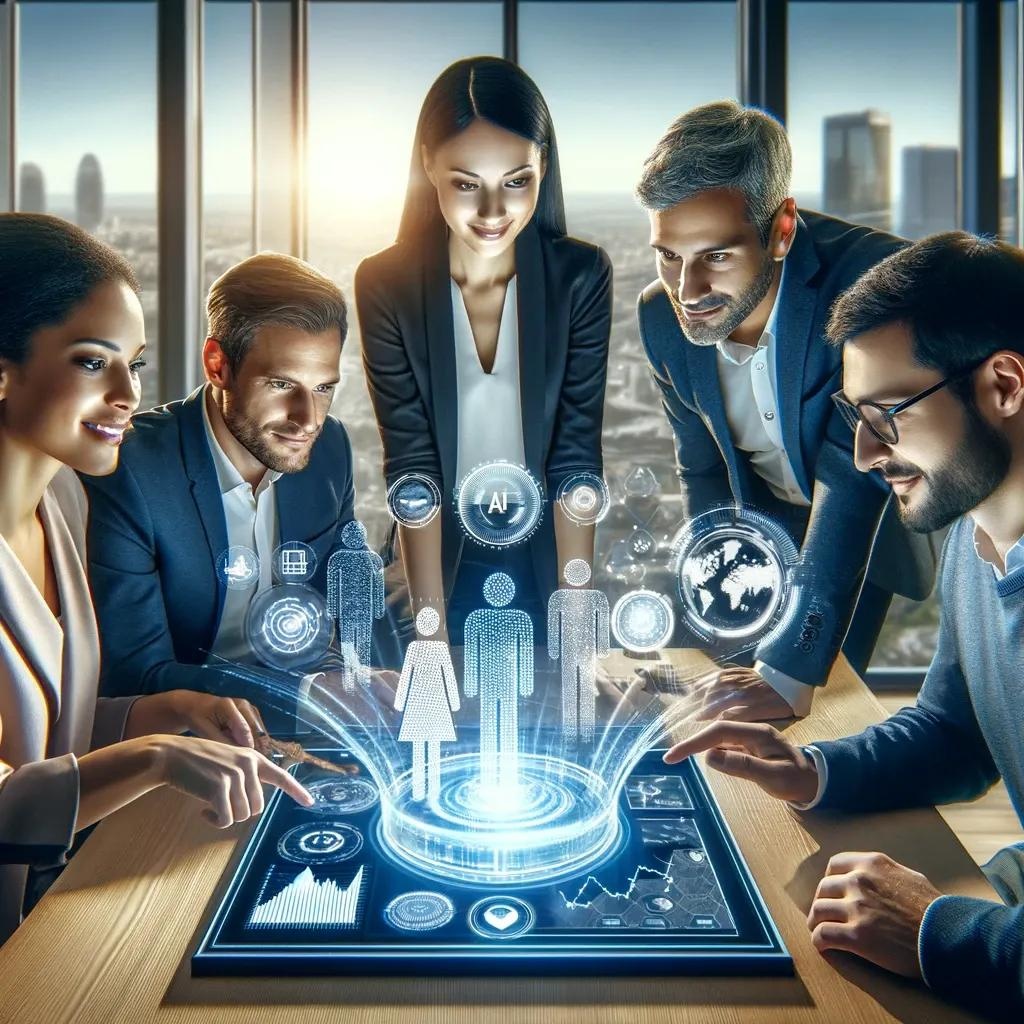 AmplifyKlicks team collaborating with AI-powered analytics tools