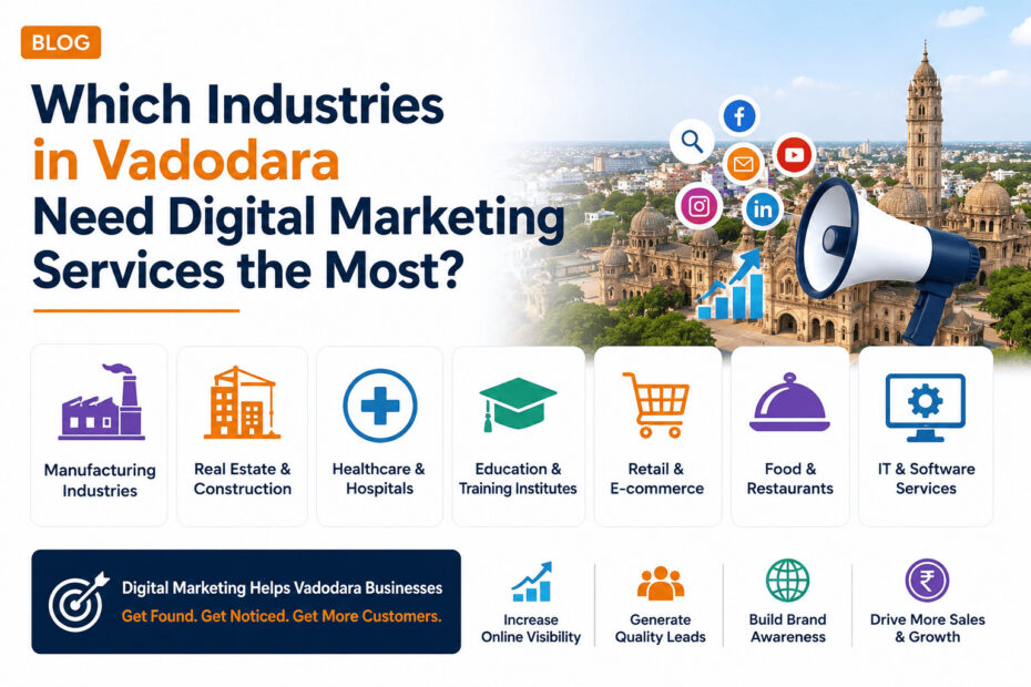 Which Industries in Vadodara Need Digital Marketing Services the Most - AmplifyKlicks
